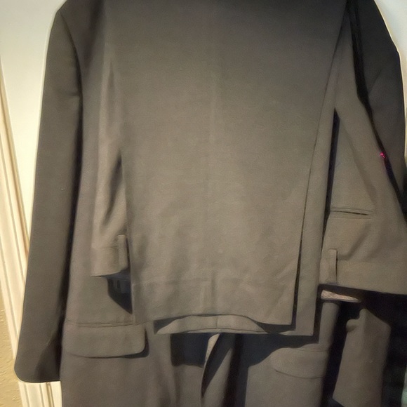 Black men’s big and tall two-piece suit. - Picture 2 of 3